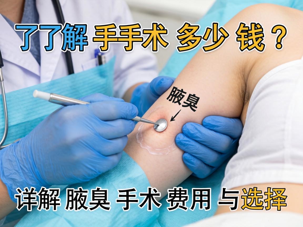 了解腋臭手术多少钱？详解腋臭手术费用与选择