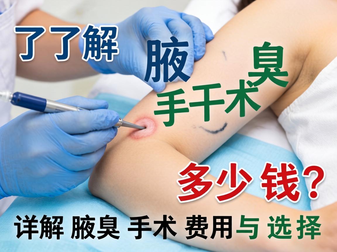 了解腋臭手术多少钱？详解腋臭手术费用与选择