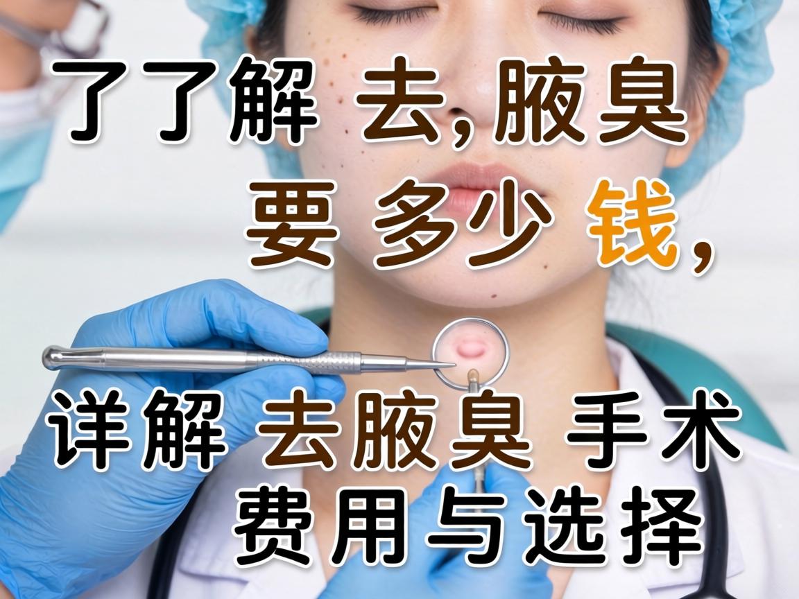 了解去腋臭要多少钱，详解去腋臭手术费用与选择