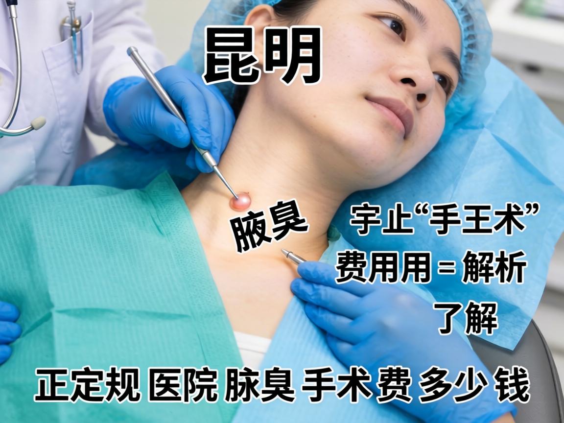昆明腋臭手术费用解析，了解正规医院腋臭手术费多少钱