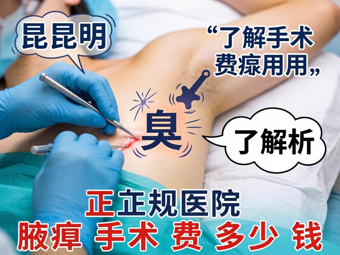 昆明腋臭手术费用解析，了解正规医院腋臭手术费多少钱