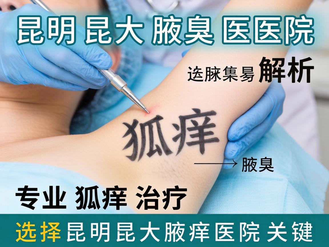 昆明昆大腋臭医院解析，专业狐臭治疗，选择昆明昆大腋臭医院的关键