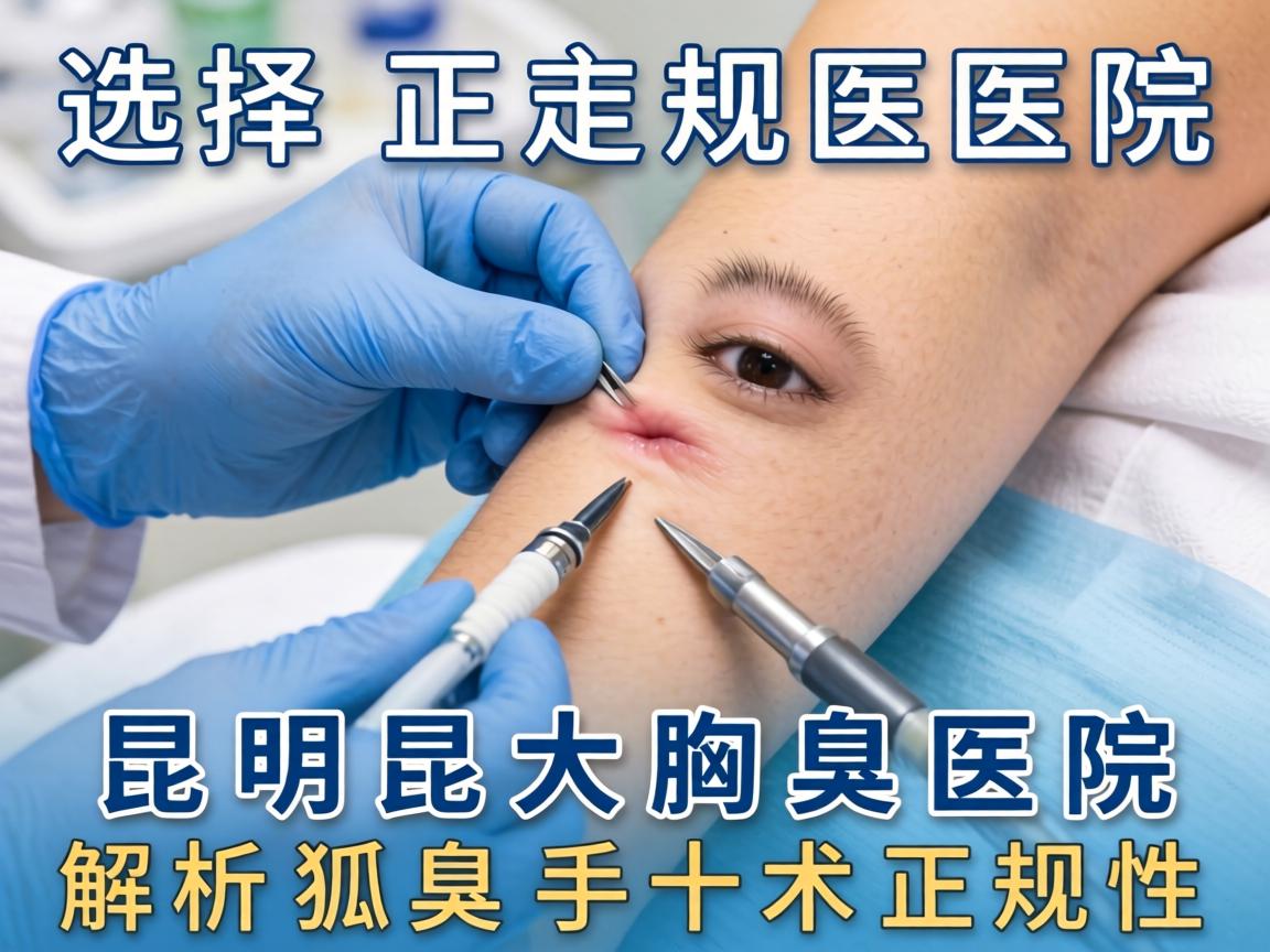 狐臭手术选择正规医院，昆明昆大腋臭医院解析狐臭手术正规性