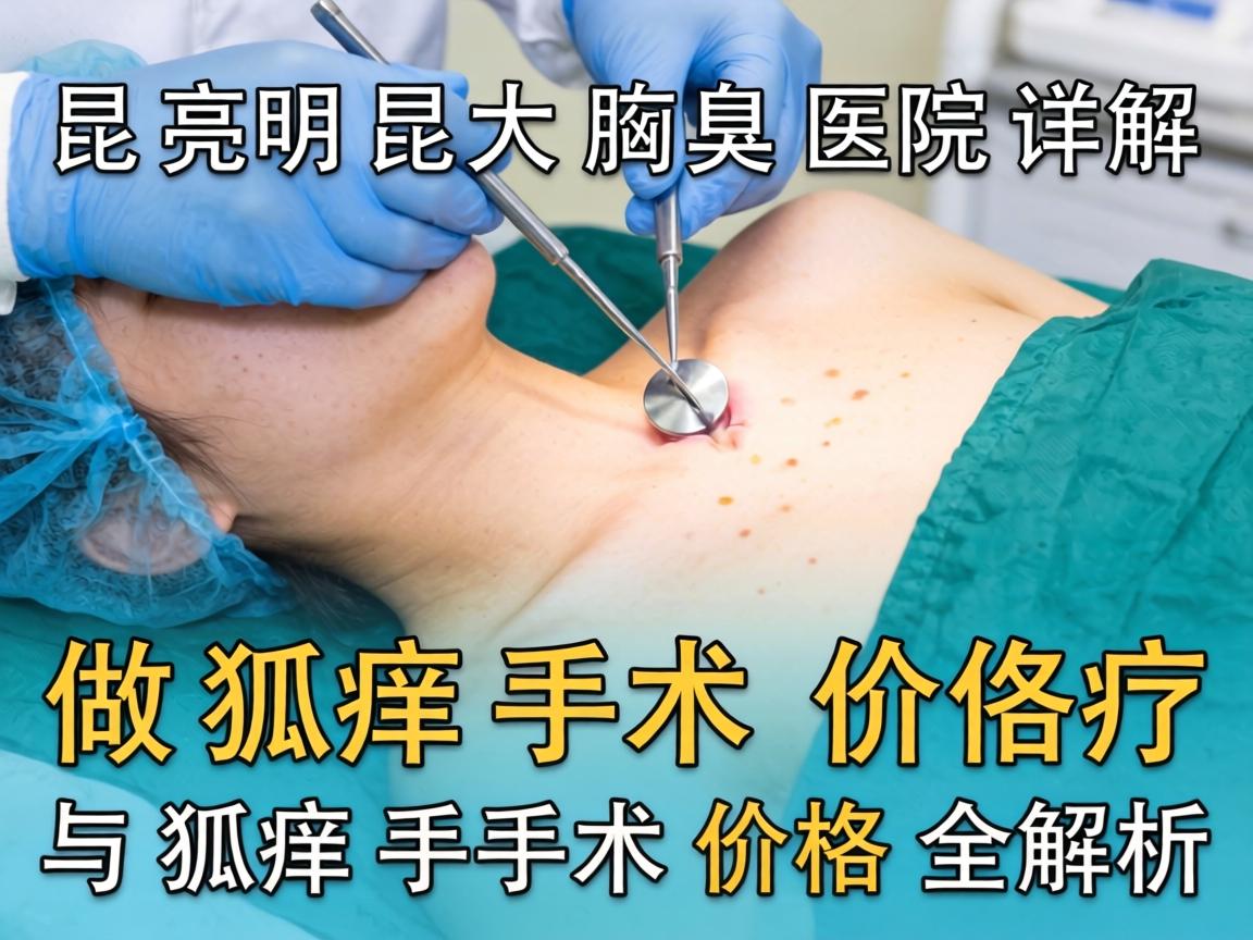 昆明昆大腋臭医院详解，做狐臭手术价格与狐臭手术价格全解析