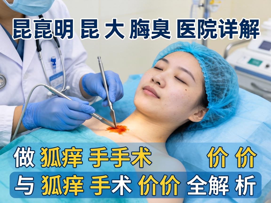 昆明昆大腋臭医院详解，做狐臭手术价格与狐臭手术价格全解析