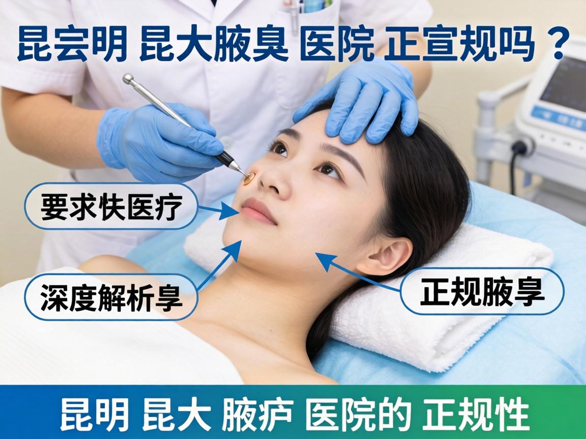 昆明昆大腋臭医院正规吗？深度解析昆明昆大腋臭医院的正规性