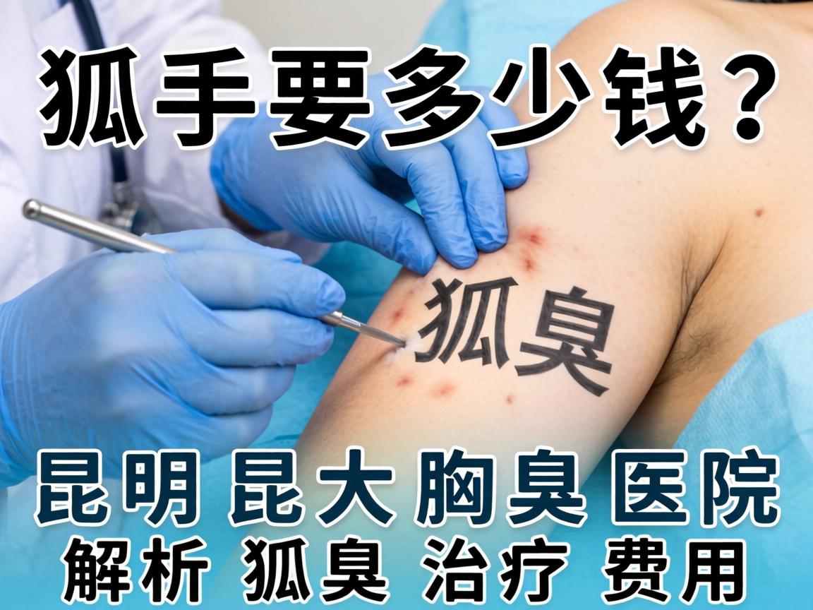 狐臭手术要多少钱？昆明昆大腋臭医院解析狐臭治疗费用