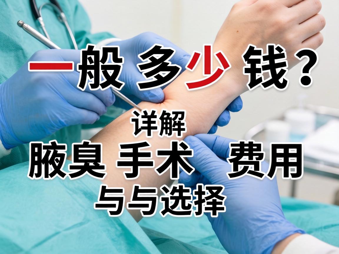 腋臭手术一般多少钱？详解腋臭手术费用与选择