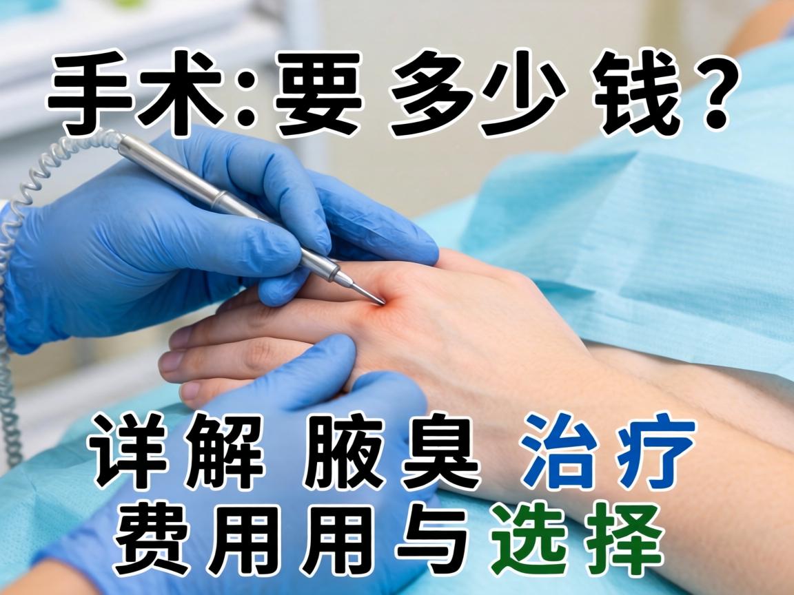 腋臭手术要多少钱？详解腋臭治疗费用与选择