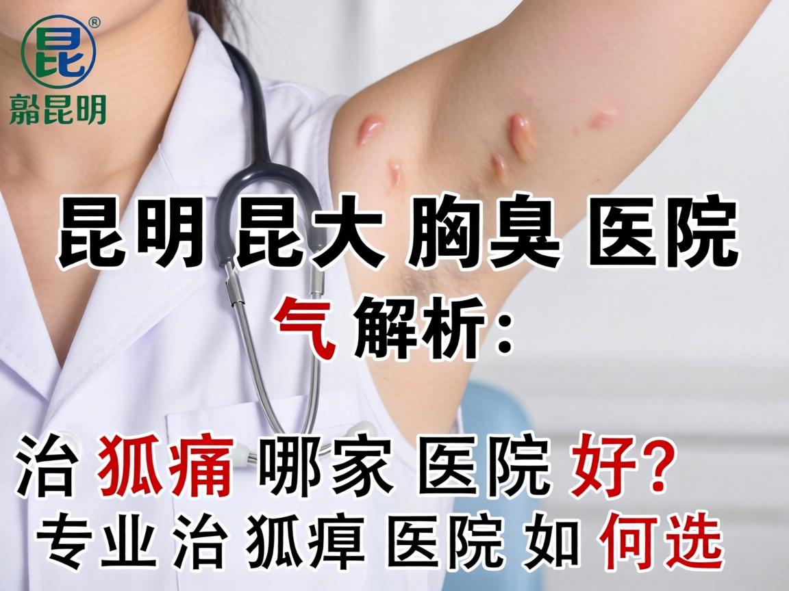 昆明昆大腋臭医院解析，治狐臭哪家医院好，专业治狐臭医院如何选
