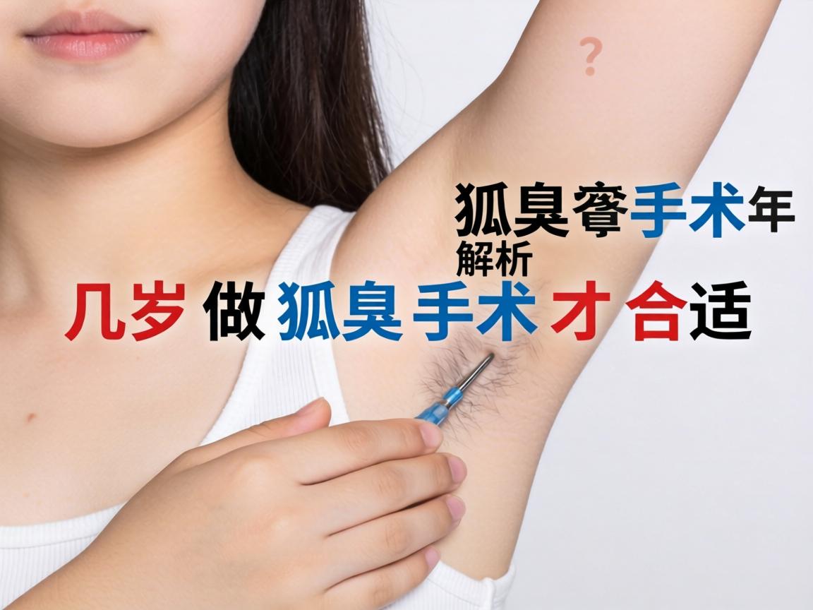 狐臭手术年龄解析，几岁做狐臭手术才合适？