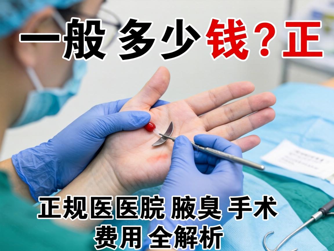 腋臭手术一般多少钱？正规医院腋臭手术费用全解析