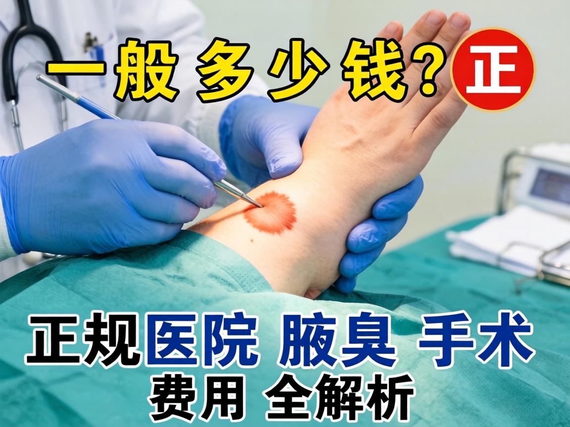 腋臭手术一般多少钱？正规医院腋臭手术费用全解析