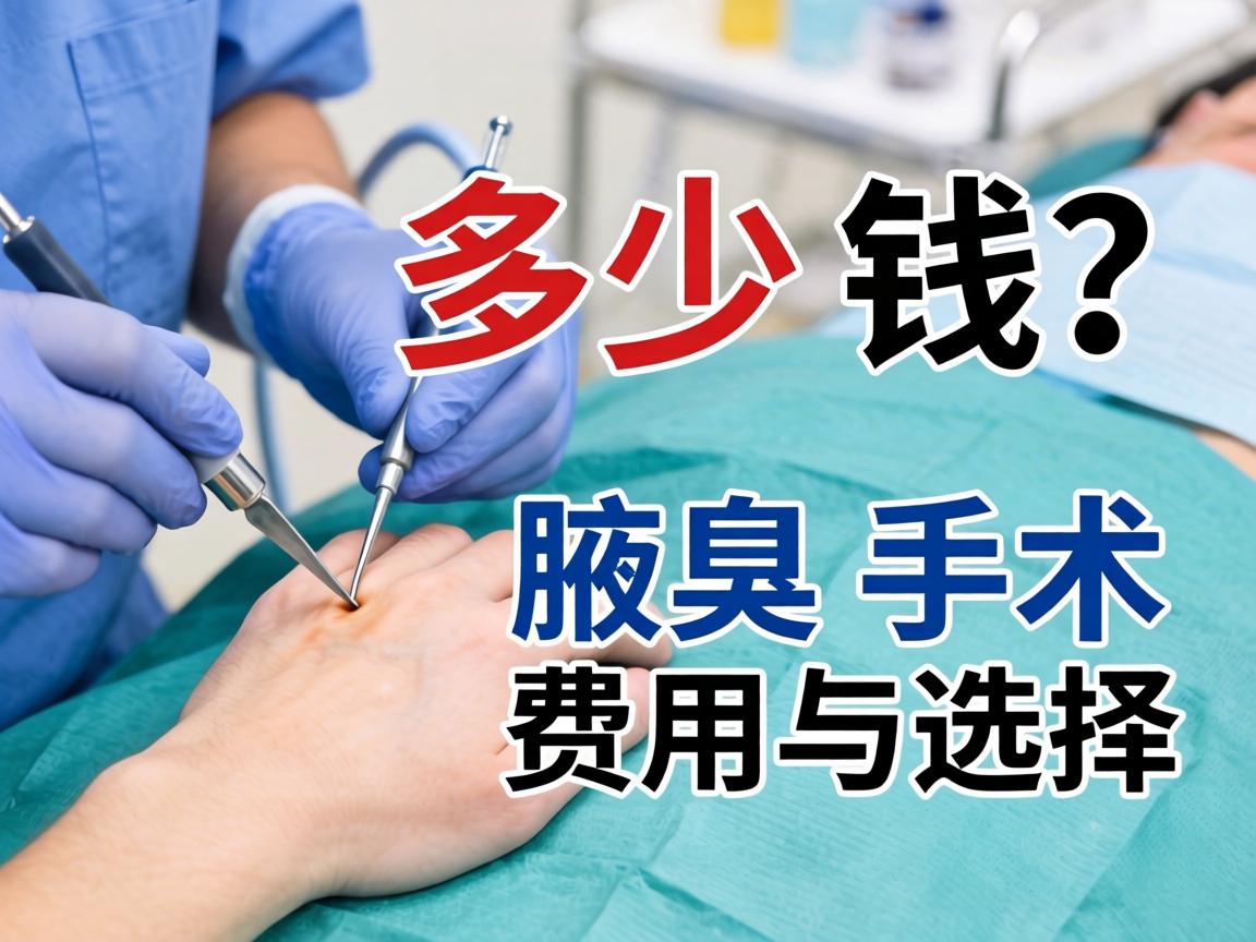 腋臭手术多少钱？详解腋臭手术费用与选择