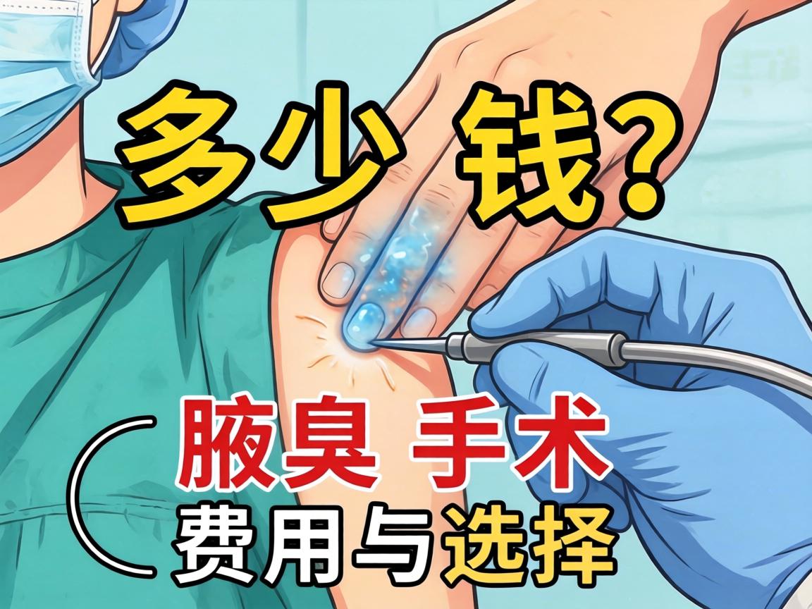 腋臭手术多少钱？详解腋臭手术费用与选择