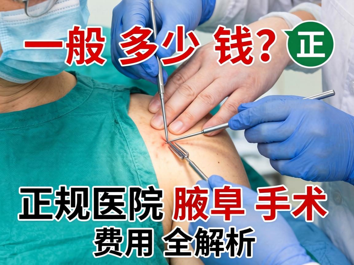 腋臭手术一般多少钱？正规医院腋臭手术费用全解析