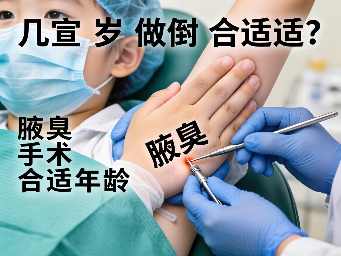 腋臭手术几岁做合适？详解腋臭手术合适年龄