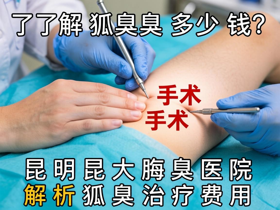 了解狐臭手术多少钱？昆明昆大腋臭医院解析狐臭治疗费用