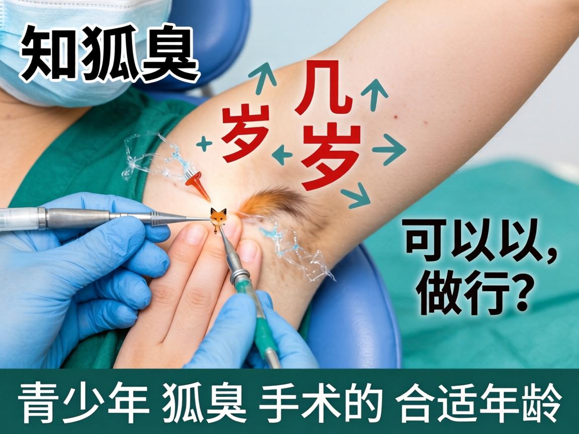 狐臭手术几岁可以做？详解青少年狐臭手术的合适年龄
