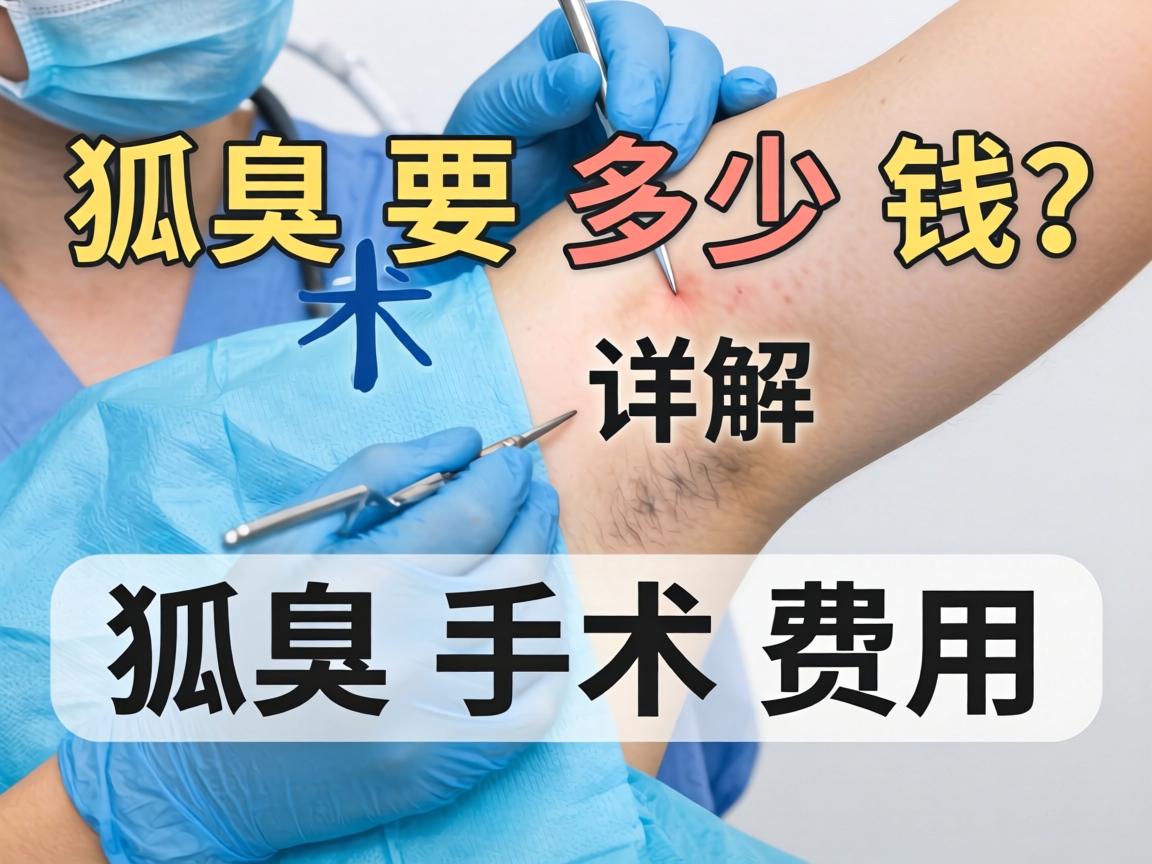 狐臭手术要多少钱？详解狐臭手术费用