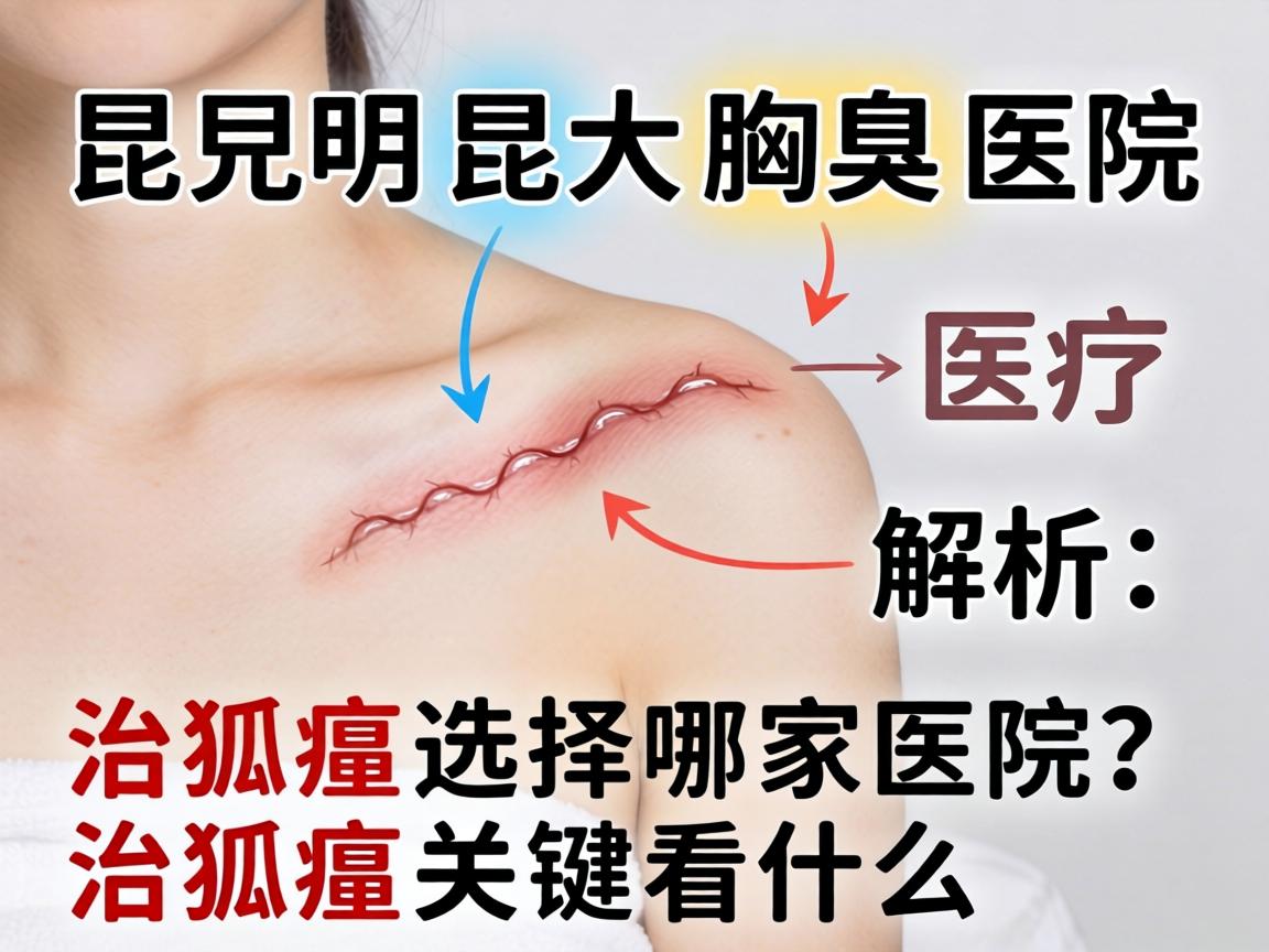 昆明昆大腋臭医院解析，治狐臭选择哪家医院，治狐臭关键看什么