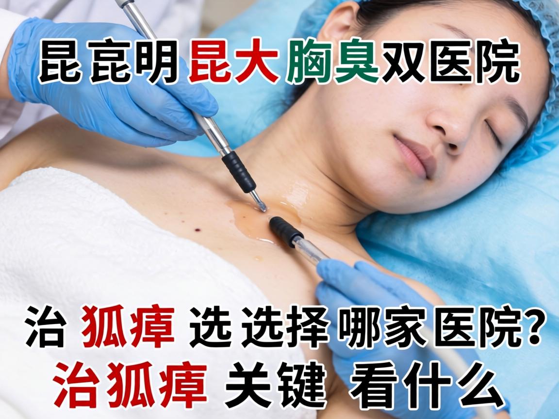 昆明昆大腋臭医院解析，治狐臭选择哪家医院，治狐臭关键看什么