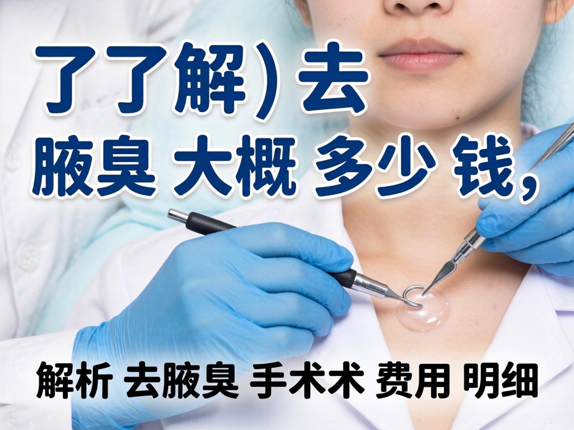 了解去腋臭大概多少钱，解析去腋臭手术费用明细
