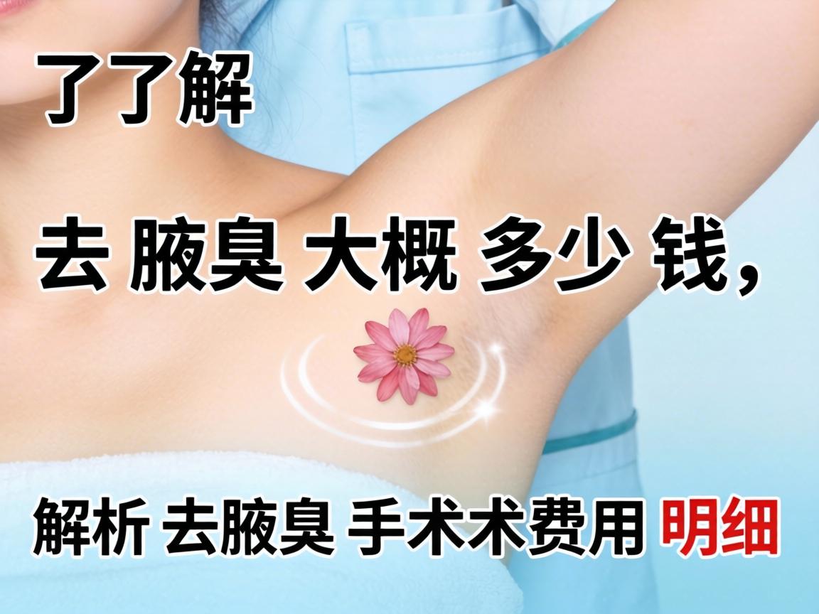 了解去腋臭大概多少钱，解析去腋臭手术费用明细