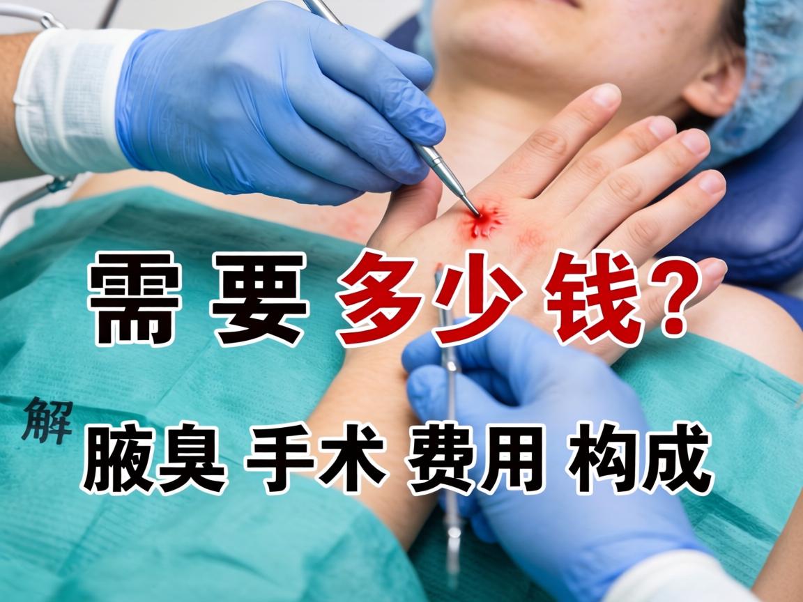 腋臭手术需要多少钱？详解腋臭手术费用构成