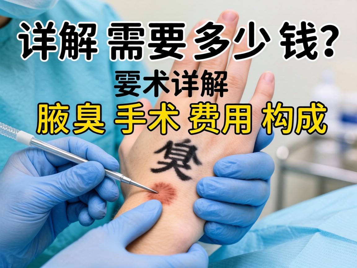 腋臭手术需要多少钱？详解腋臭手术费用构成