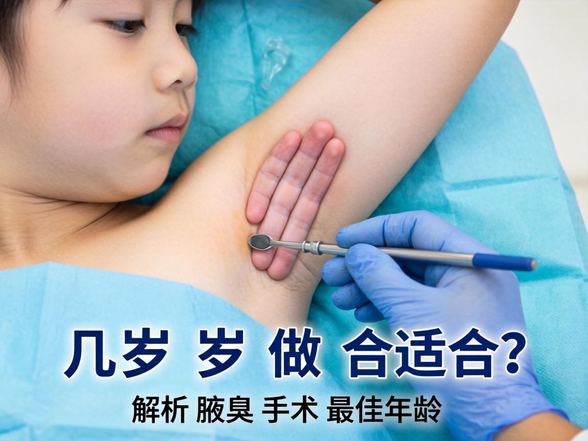 腋臭手术几岁做合适？解析腋臭手术最佳年龄