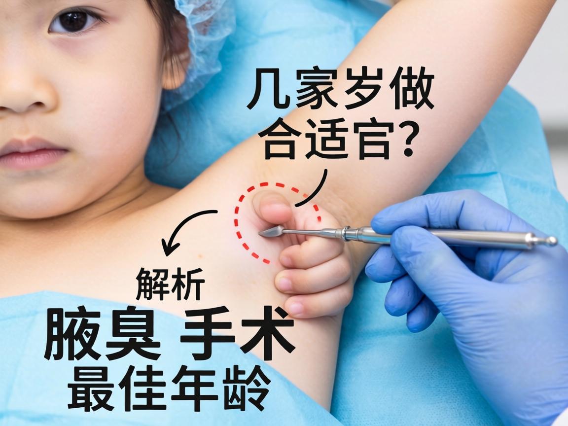 腋臭手术几岁做合适？解析腋臭手术最佳年龄