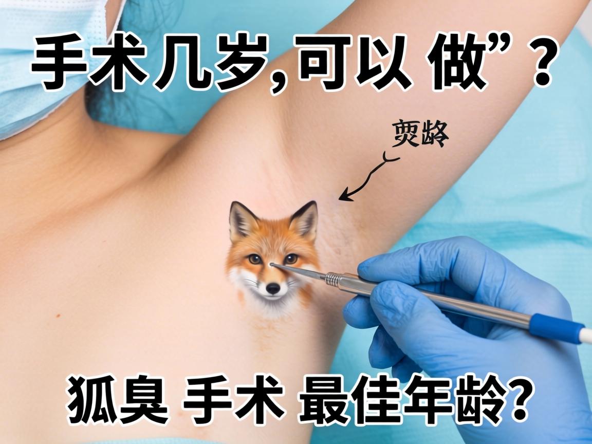 狐臭手术几岁可以做？详解狐臭手术最佳年龄