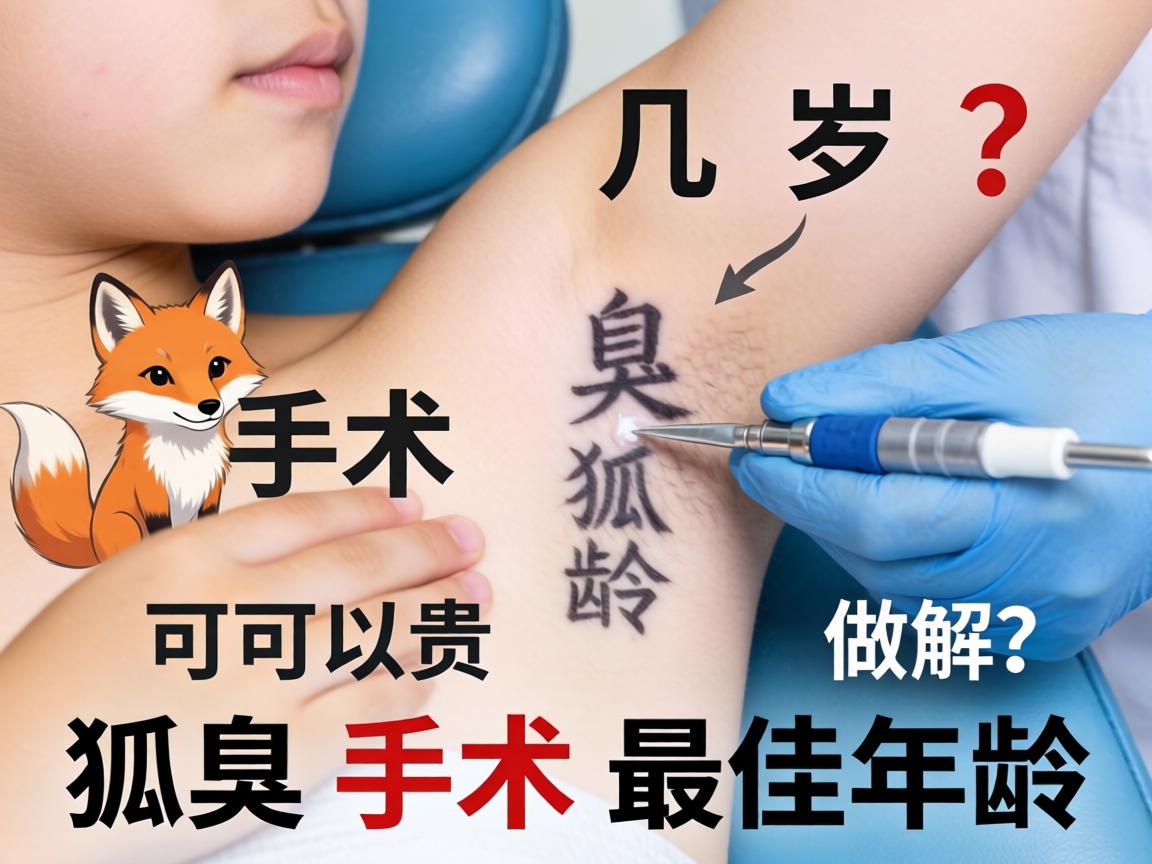 狐臭手术几岁可以做？详解狐臭手术最佳年龄
