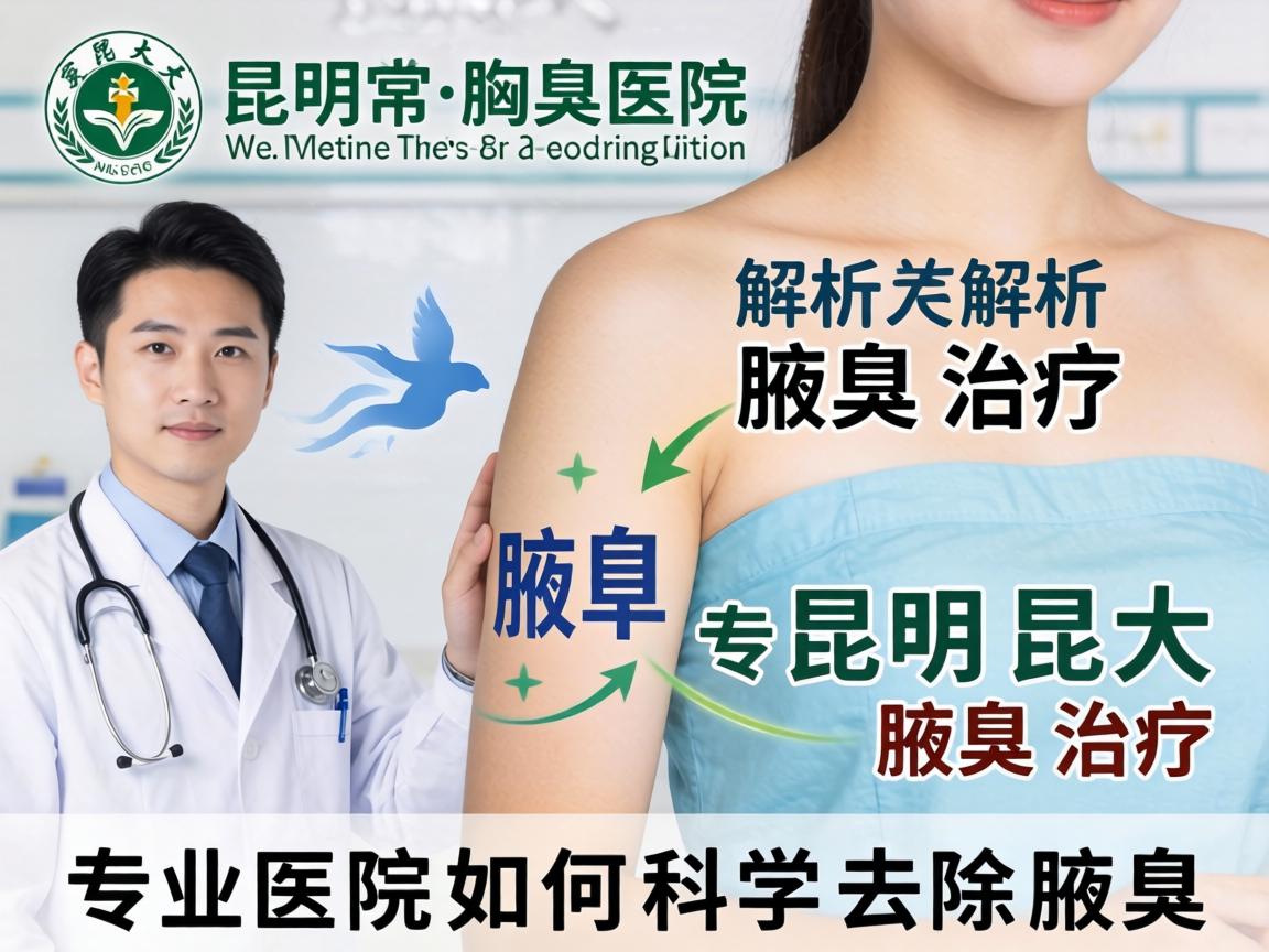 昆明昆大腋臭医院解析腋臭治疗 专业医院如何科学去除腋臭