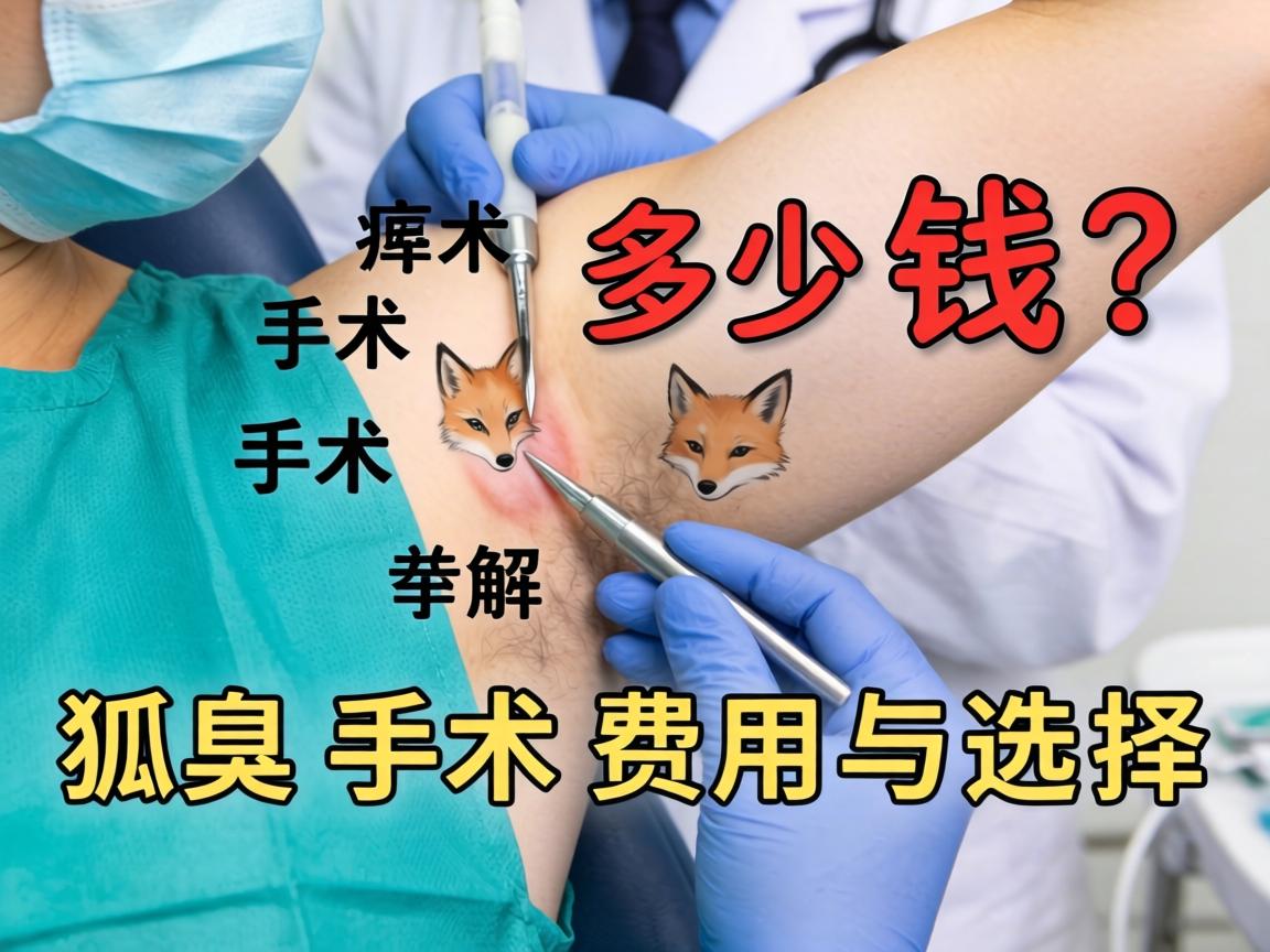 狐臭手术多少钱？详解狐臭手术费用与选择