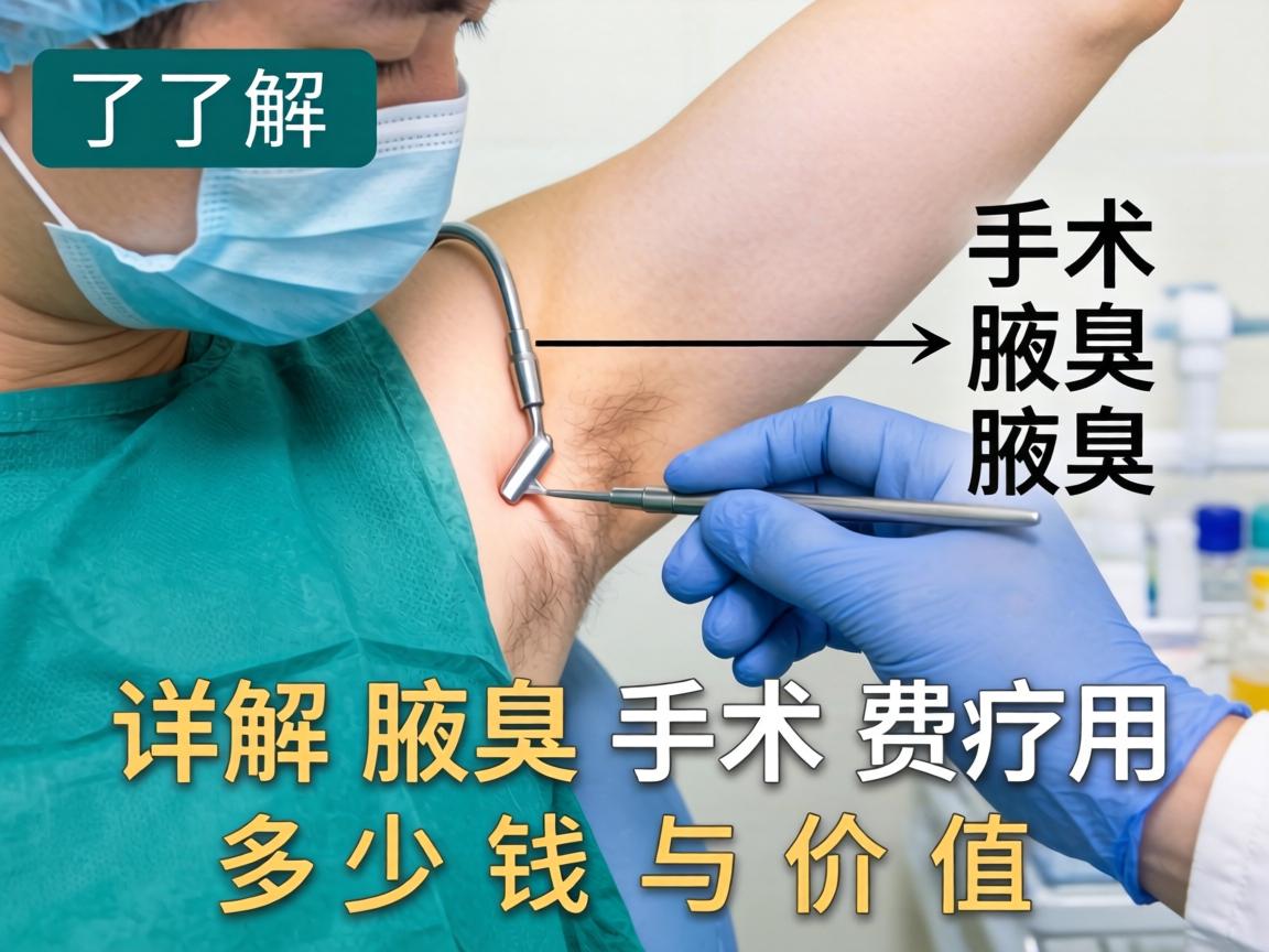 了解腋臭手术费用 详解腋臭手术多少钱与价值