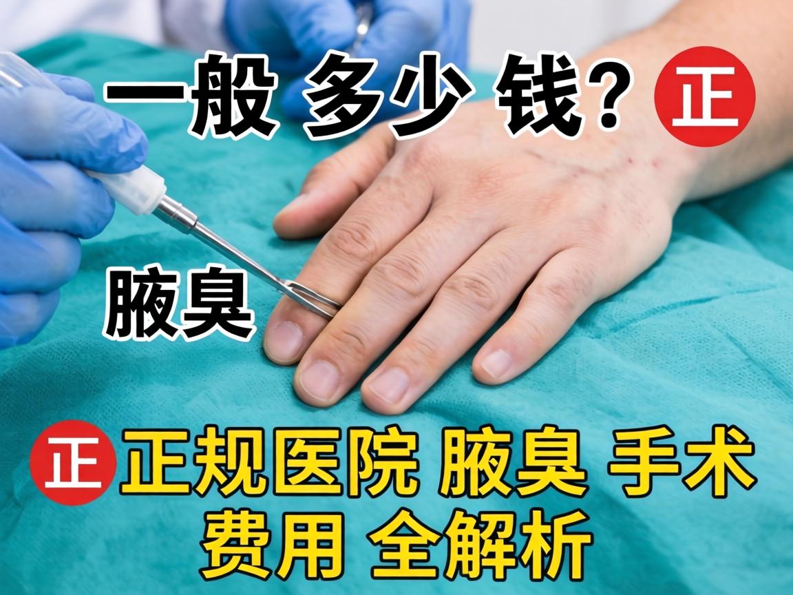 腋臭手术一般多少钱？正规医院腋臭手术费用全解析