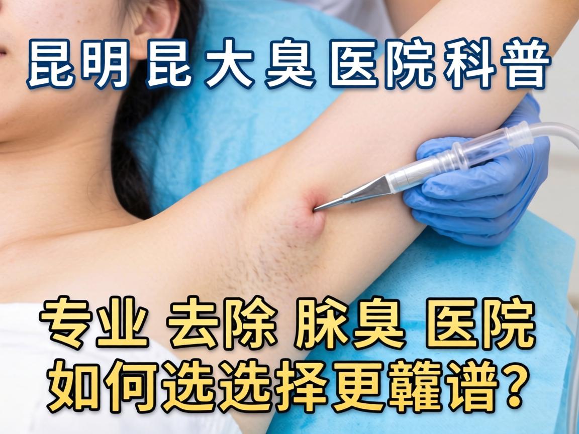 昆明昆大腋臭医院科普，专业去除腋臭，医院如何选择更靠谱？