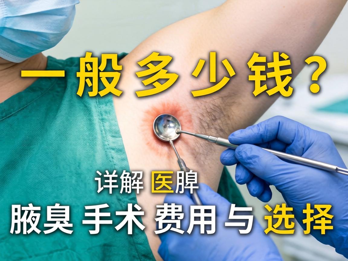 腋臭手术一般多少钱？详解腋臭手术费用与选择