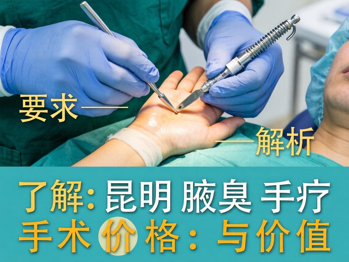 腋臭手术价格解析，了解昆明腋臭手术价格与价值