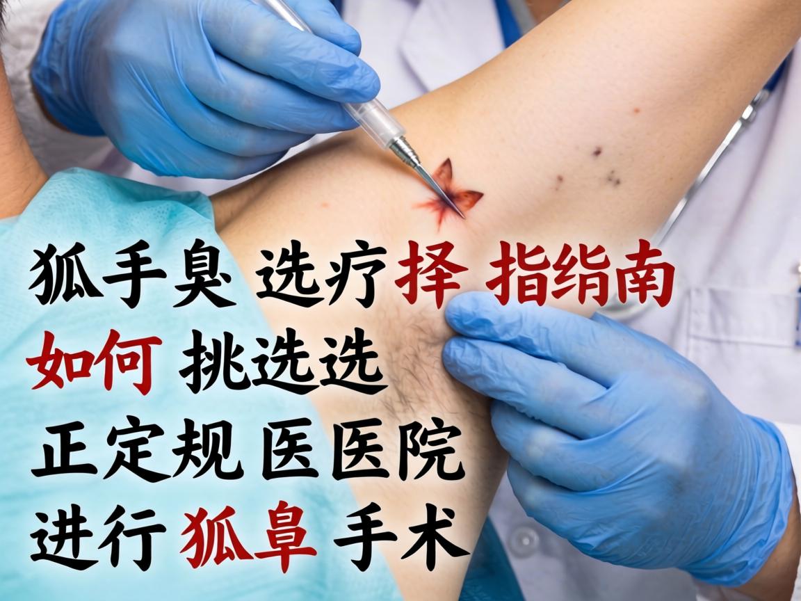 狐臭手术选择指南，如何挑选正规医院进行狐臭手术