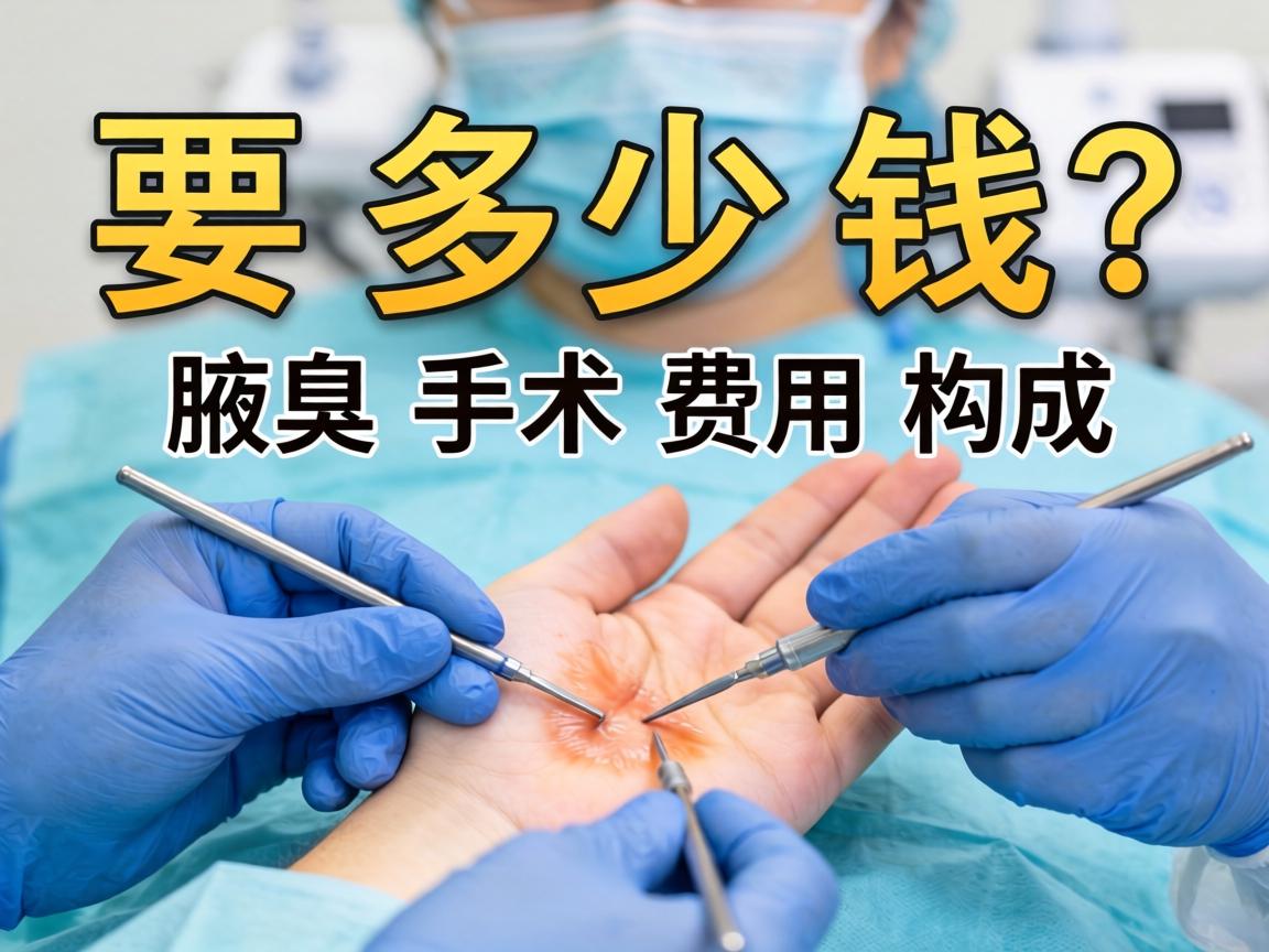 腋臭手术要多少钱？详解腋臭手术费用构成
