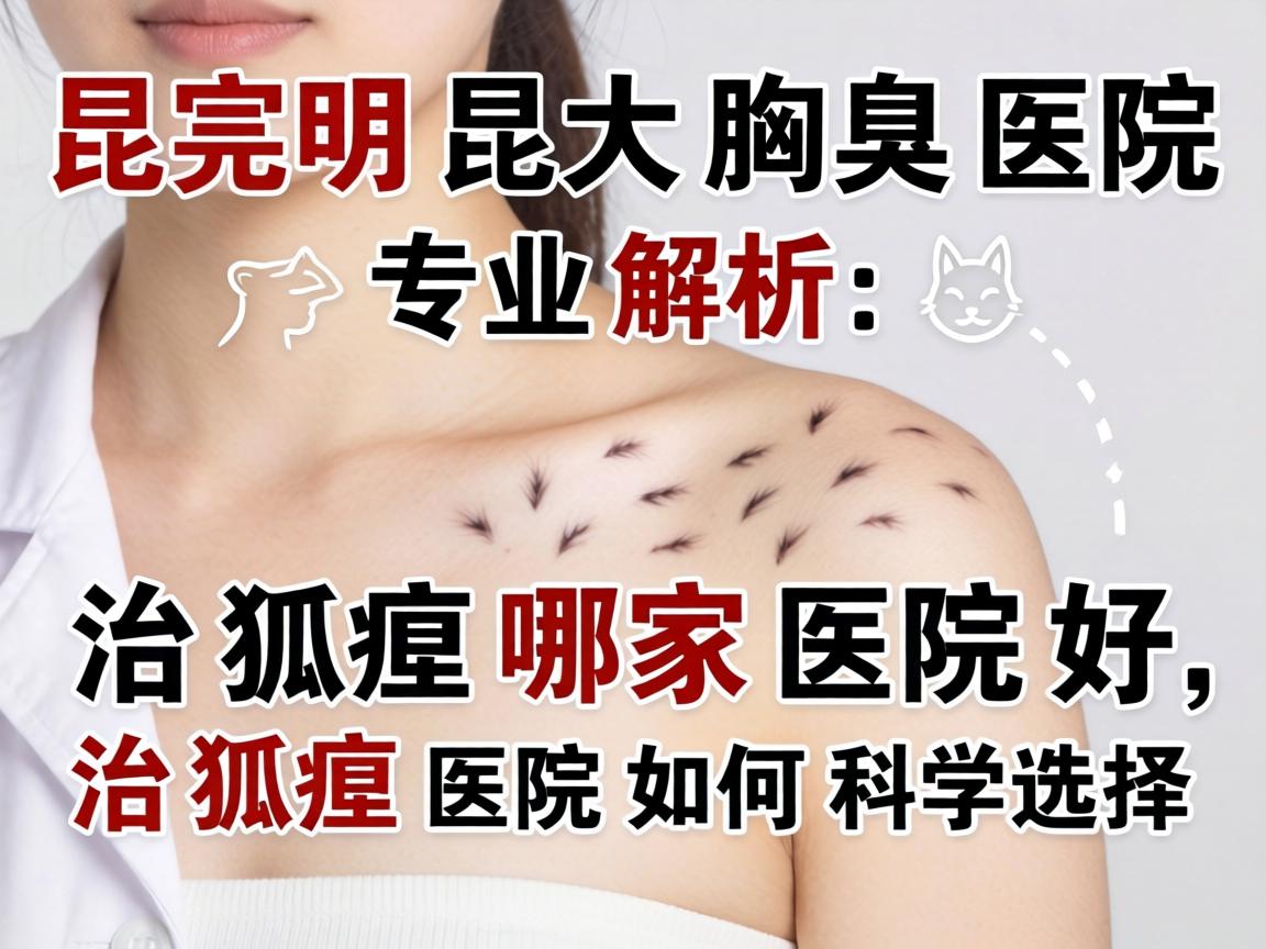 昆明昆大腋臭医院专业解析，治狐臭哪家医院好，治狐臭医院如何科学选择