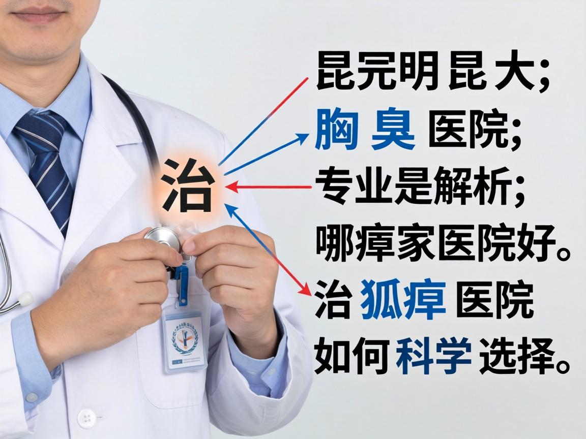 昆明昆大腋臭医院专业解析，治狐臭哪家医院好，治狐臭医院如何科学选择