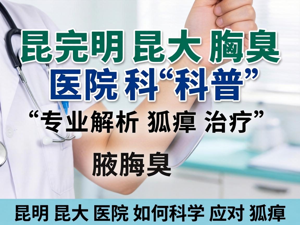 昆明昆大腋臭医院科普，专业解析狐臭治疗，昆明昆大医院如何科学应对狐臭