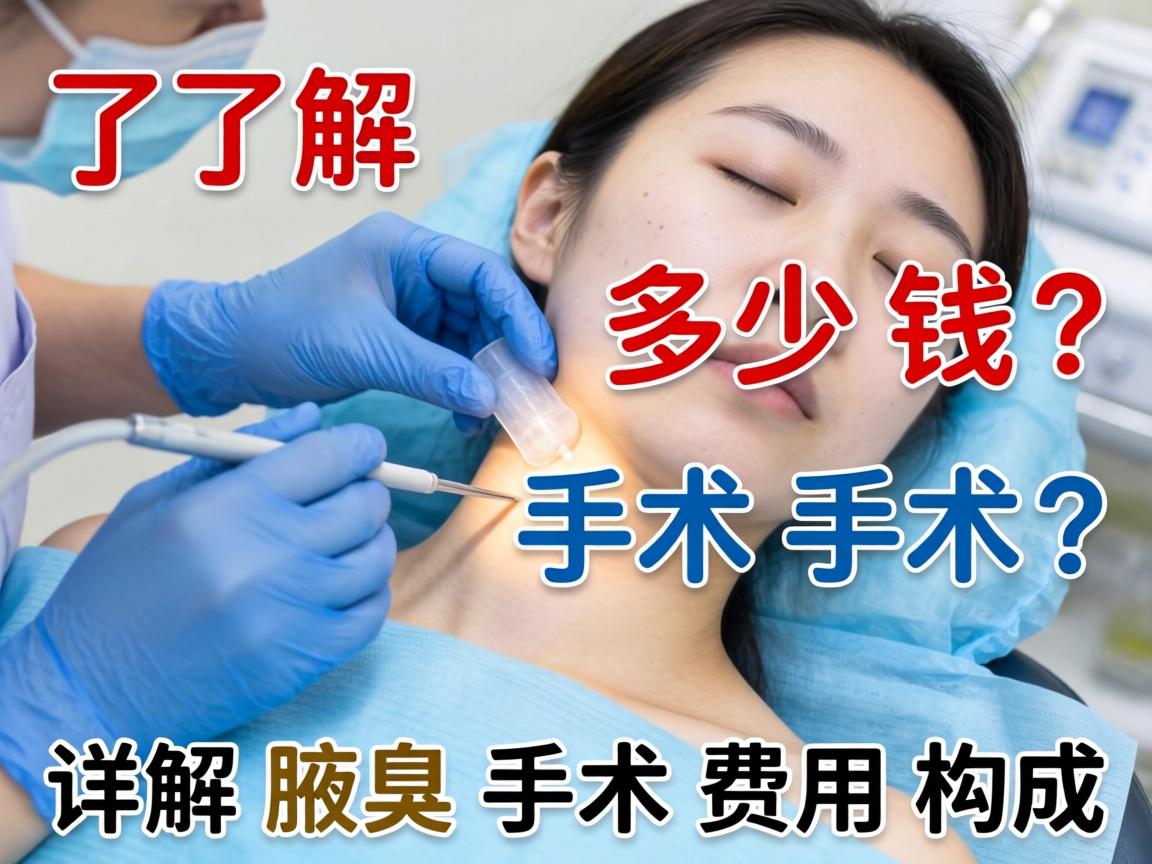 了解腋臭手术多少钱？详解腋臭手术费用构成