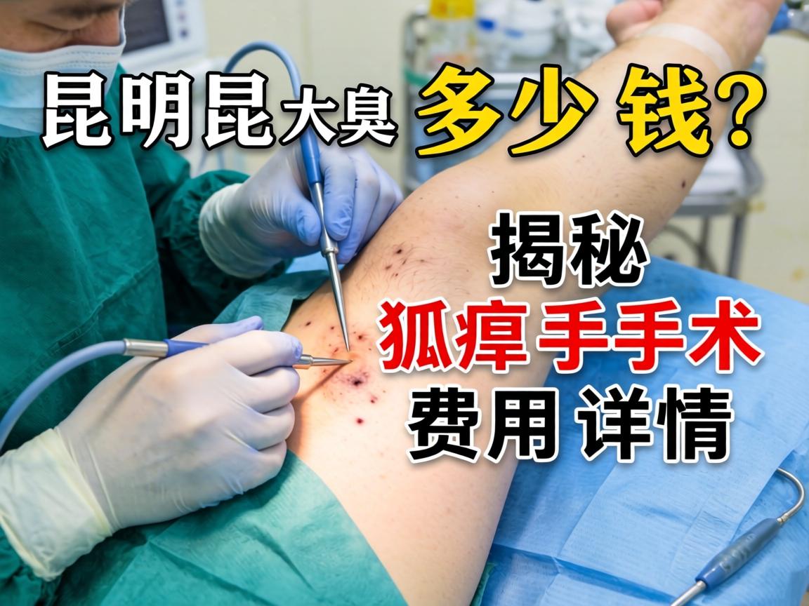 昆明昆大腋臭医院解析，狐臭手术多少钱？揭秘狐臭手术费用详情