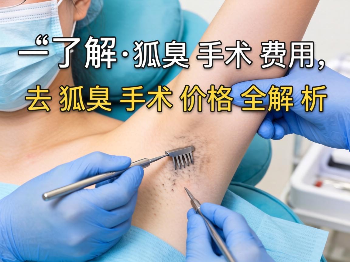 了解去狐臭手术费用，去狐臭手术价格全解析