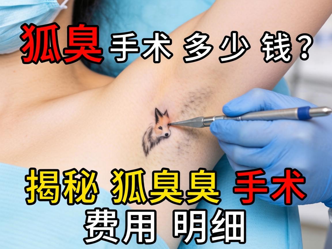 狐臭手术多少钱？揭秘狐臭手术费用明细